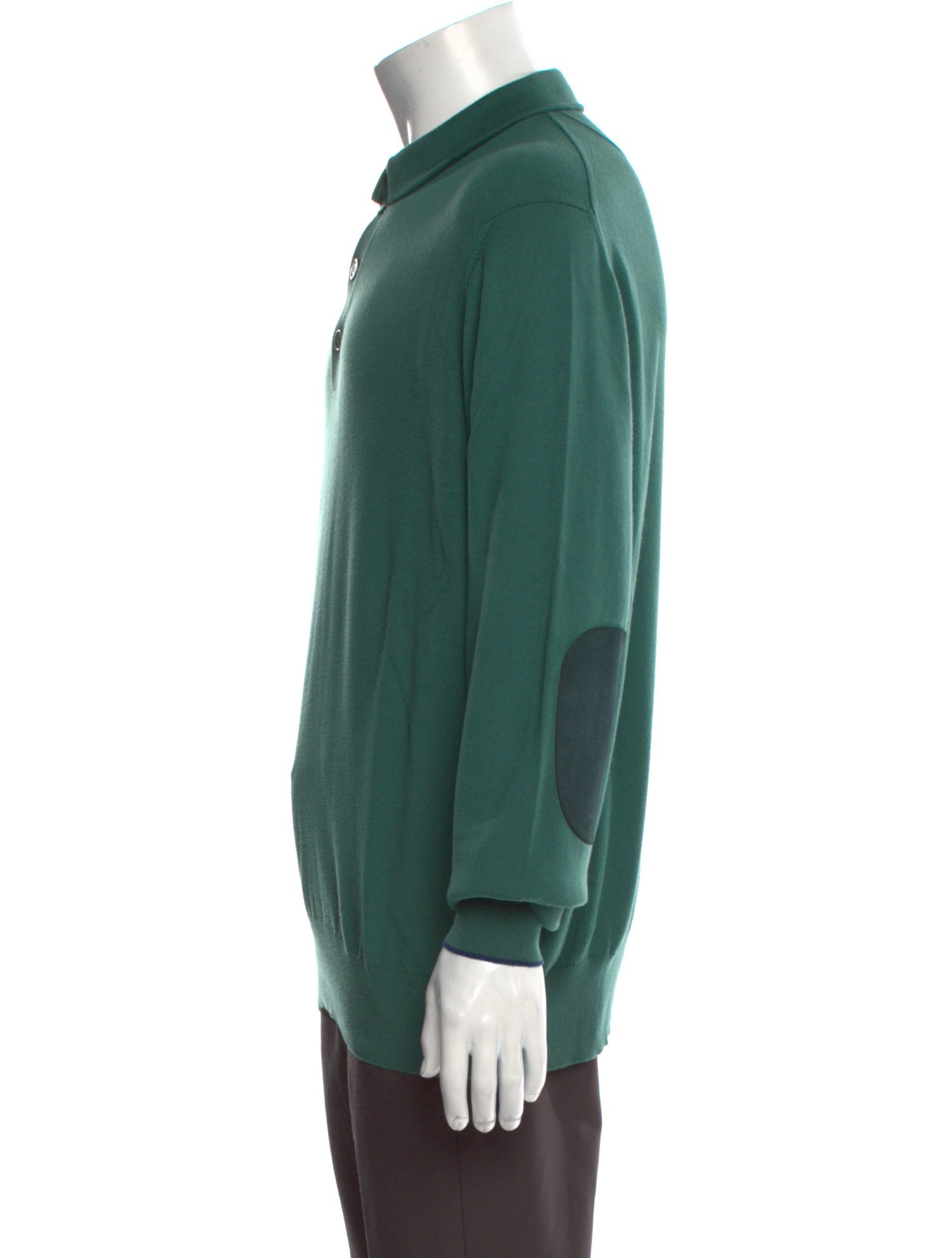 Loro Piana Mock Neck Long Sleeve Polo Sweater