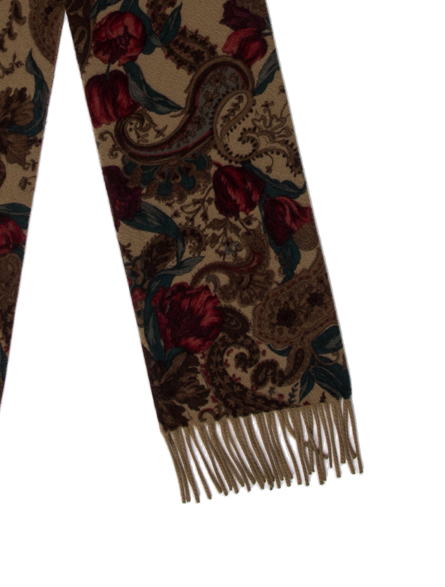 Loro Piana Cashmere Paisley Print Scarf