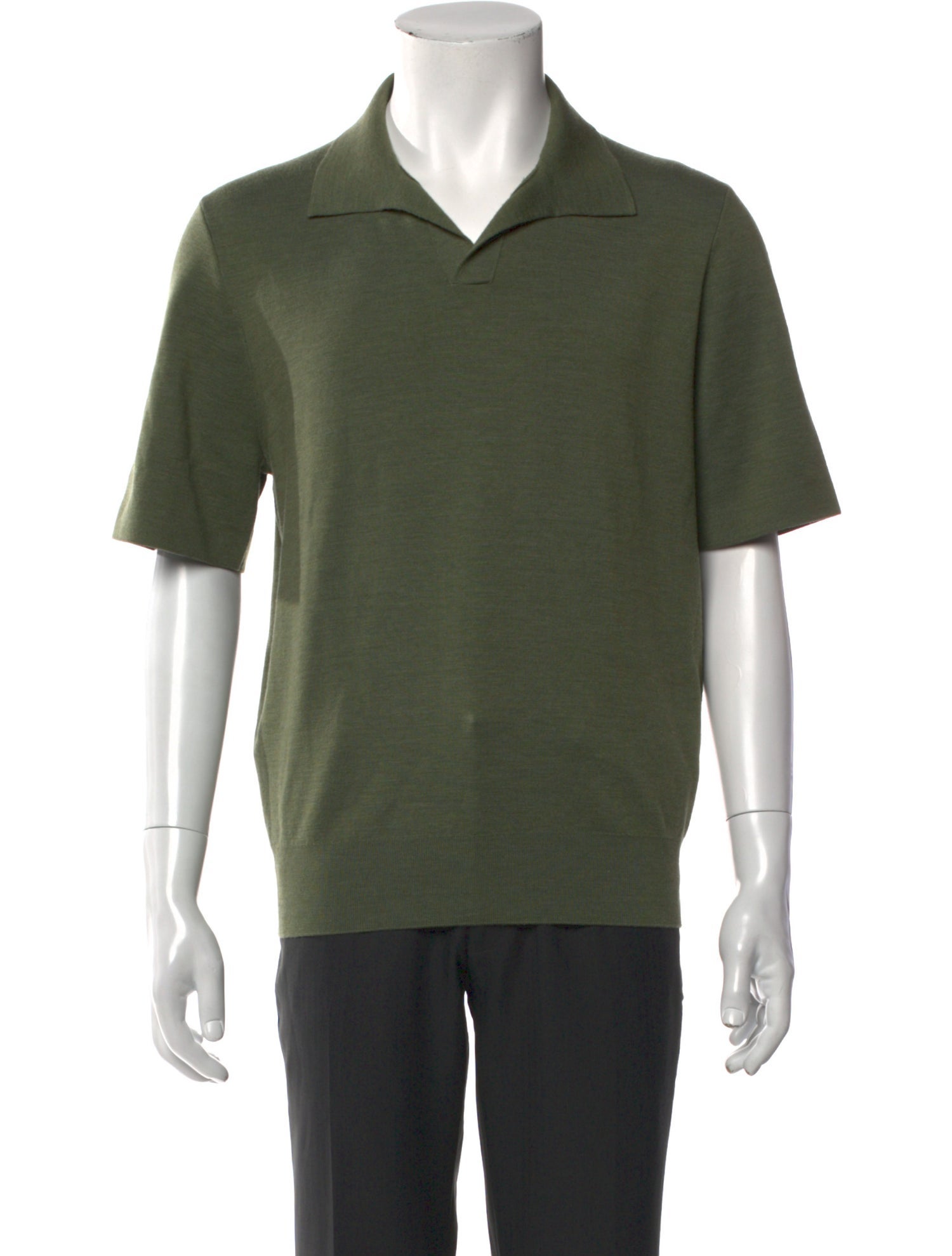 Loro Piana Virgin Wool Collar Polo Shirt