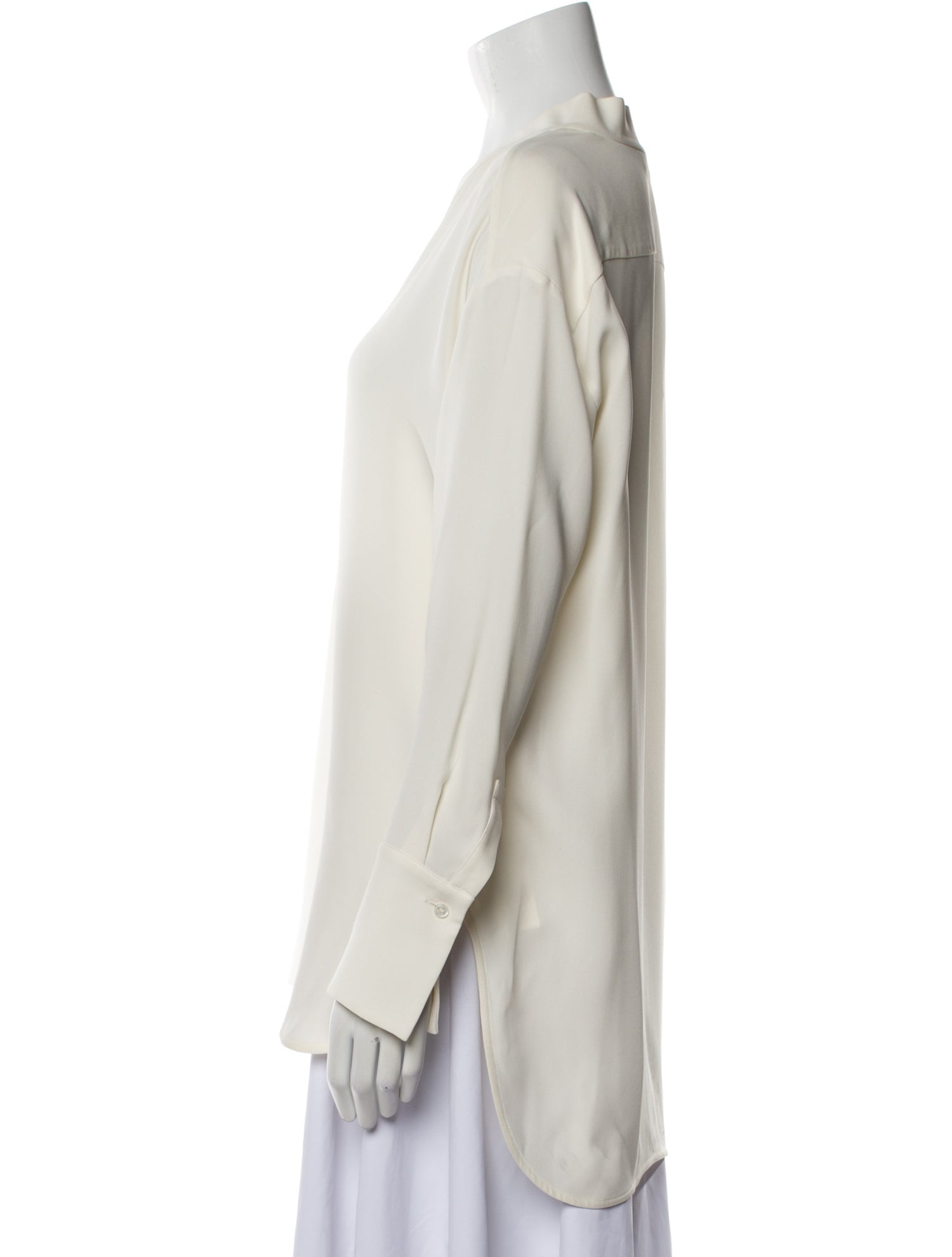 Loro Piana Silk V-Neck Blouse