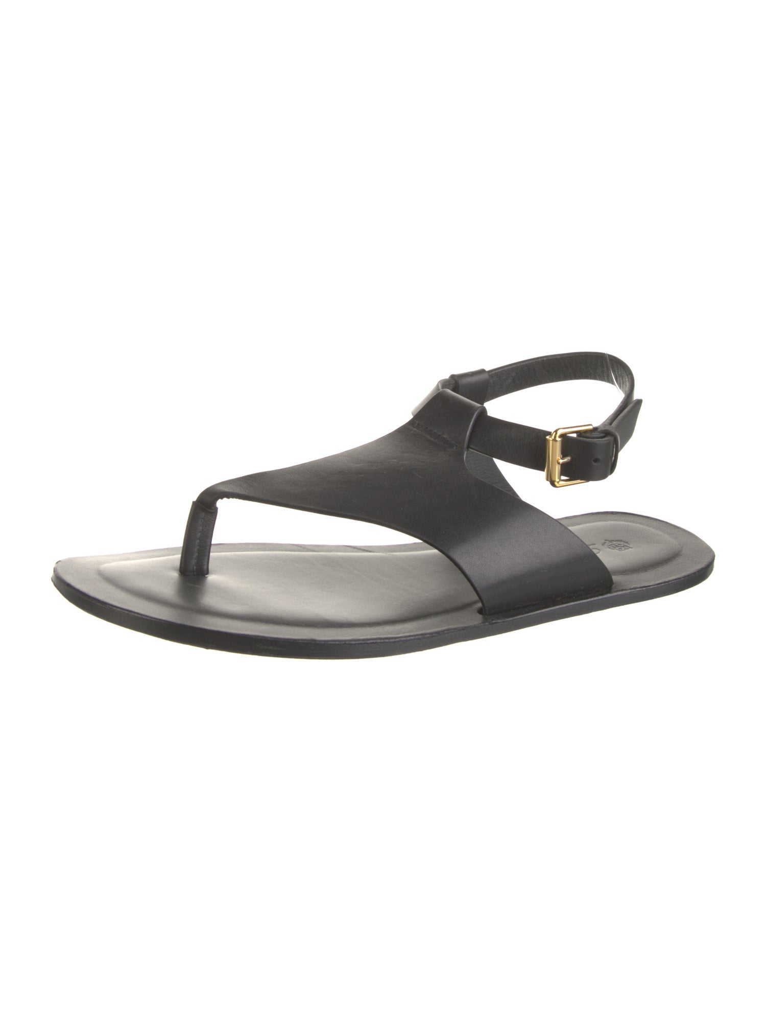 Loro Piana Trani Leather Slingback Sandals