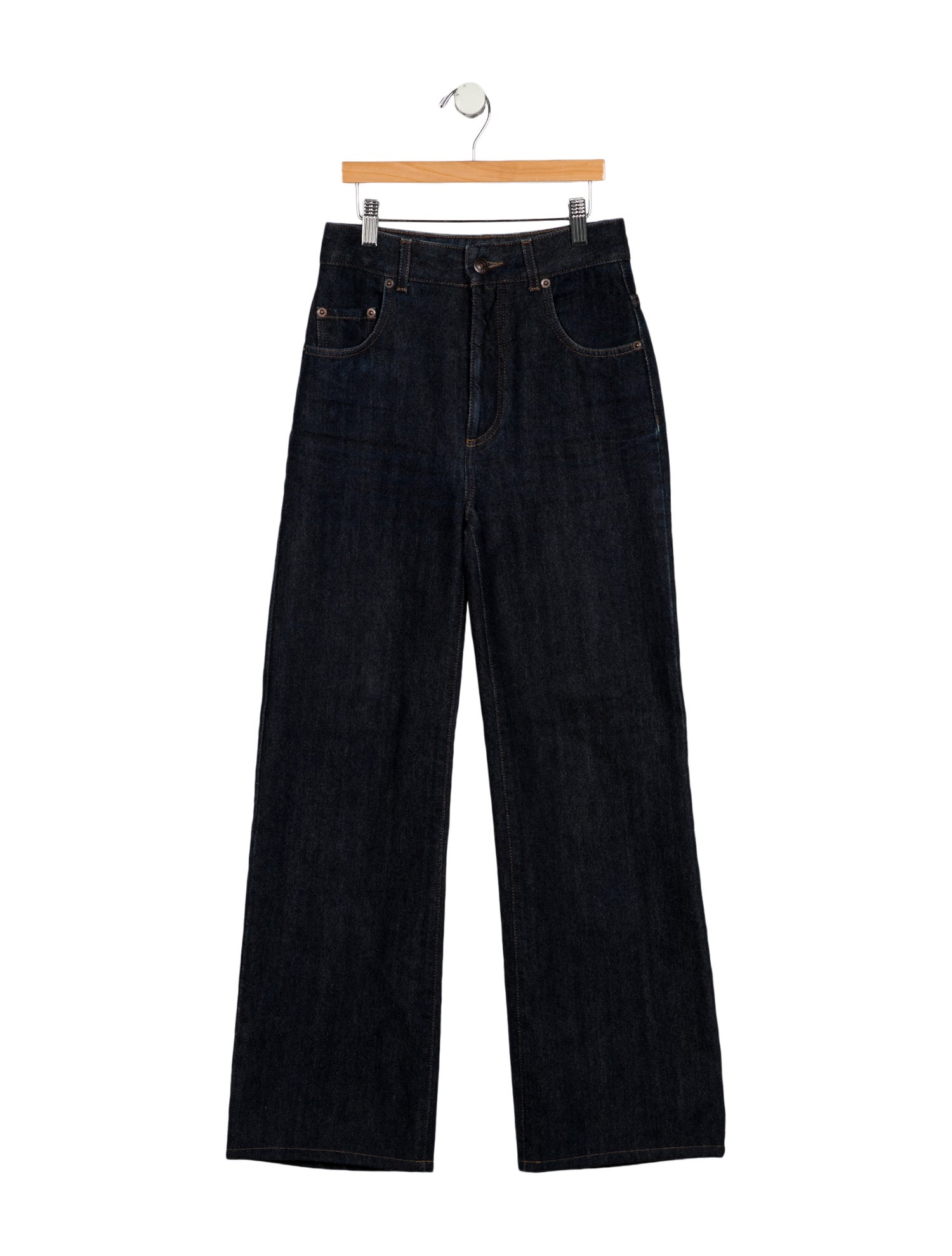 Loro Piana High-Rise Wide Leg Jeans