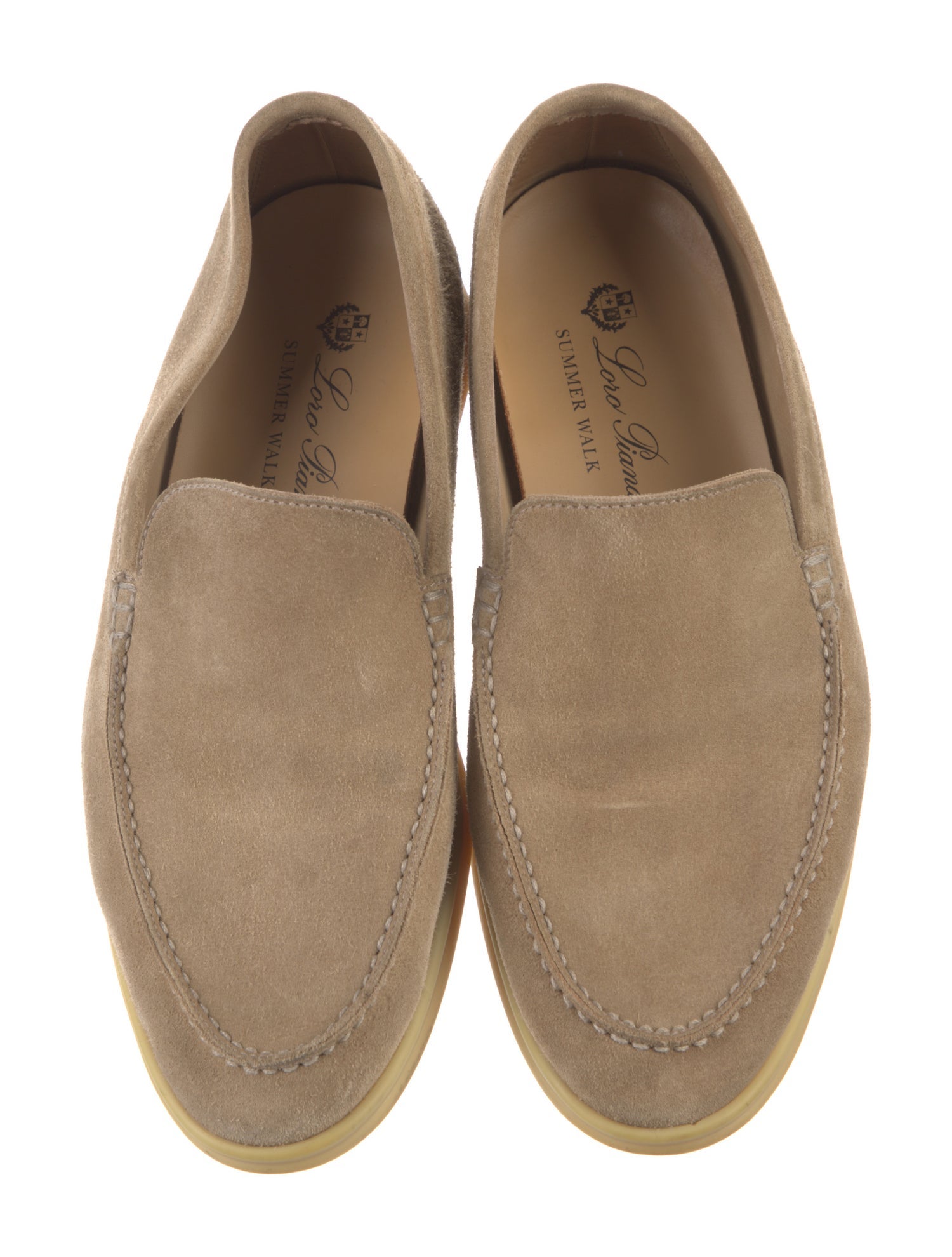 Loro Piana Summer Walk Suede Boat Shoes
