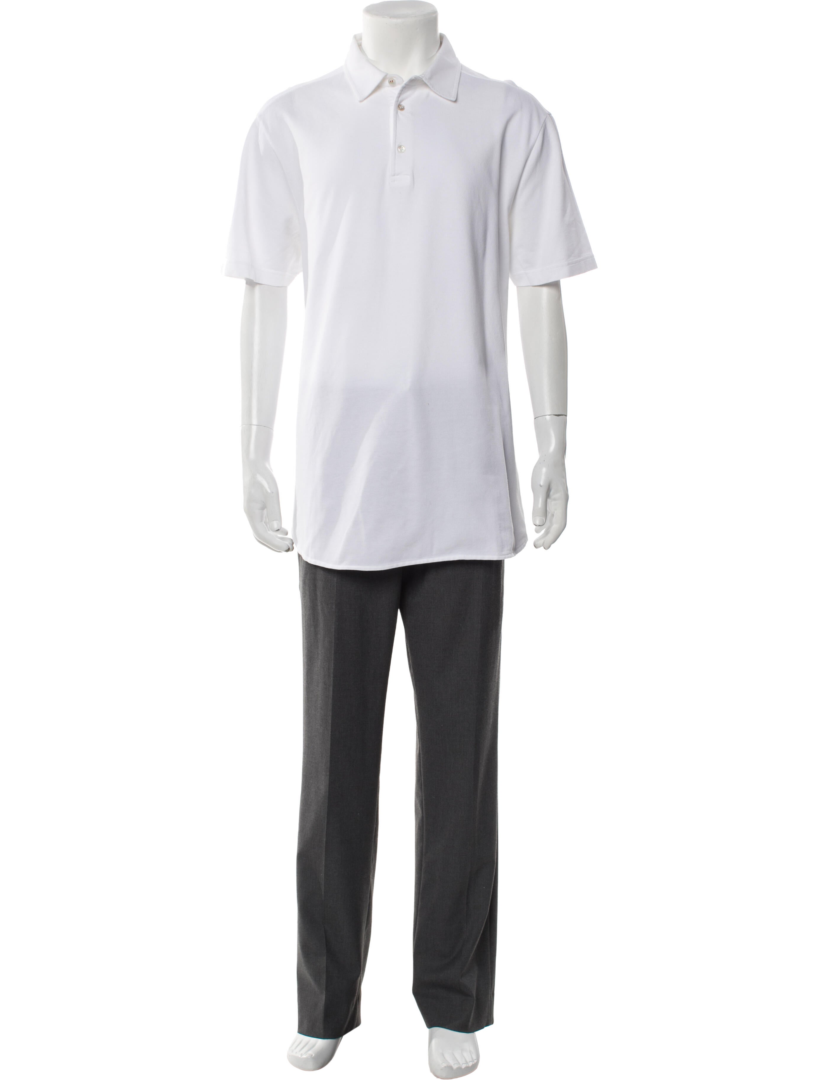 Loro Piana Collar Short Sleeve Polo Shirt