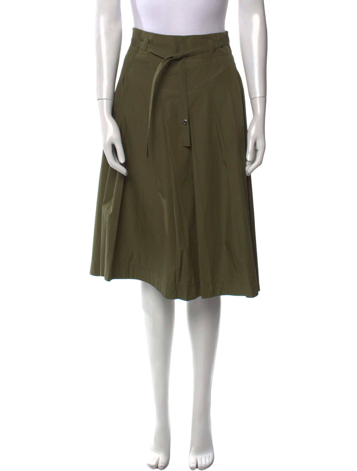 Loro Piana Pleated Accents Knee-Length Skirt
