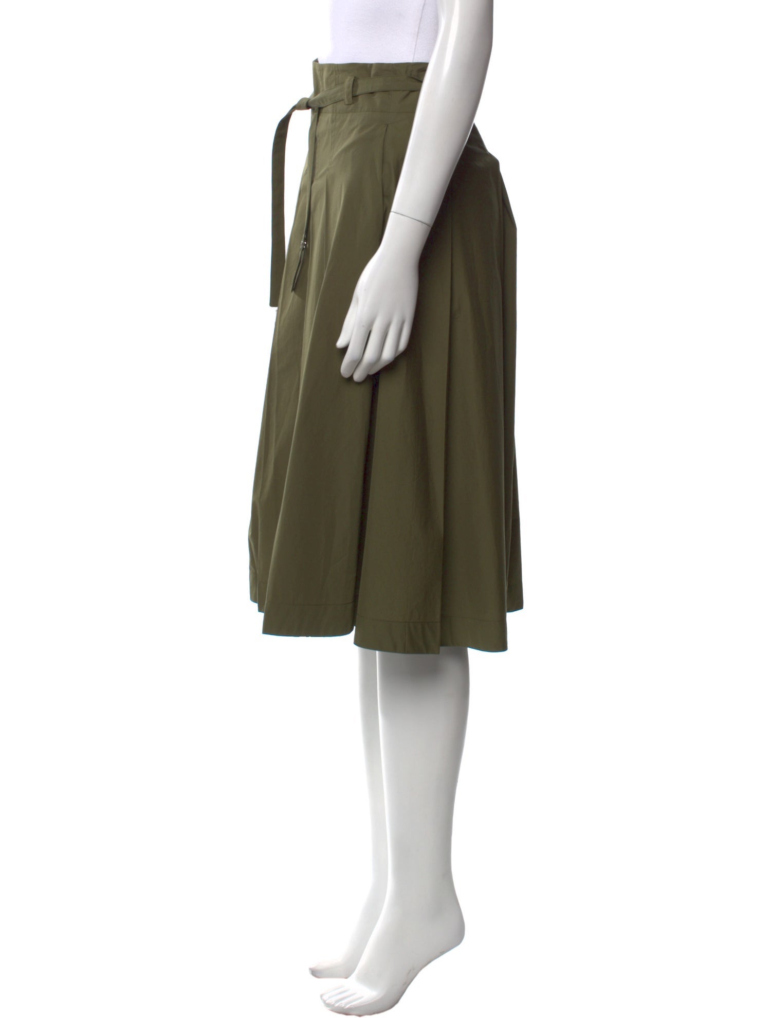 Loro Piana Pleated Accents Knee-Length Skirt