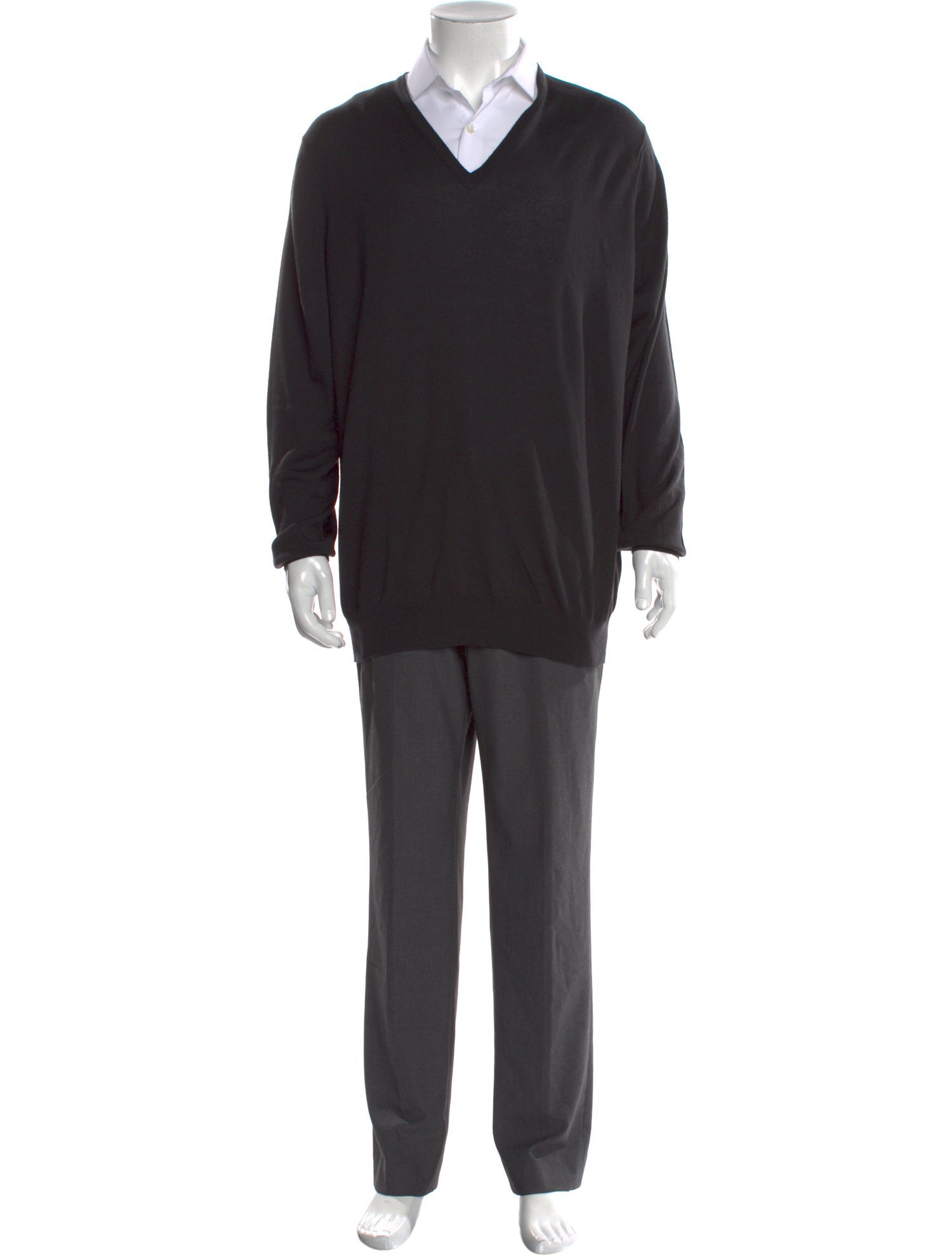 Loro Piana Cashmere V-Neck Polo Sweater w/ Tags