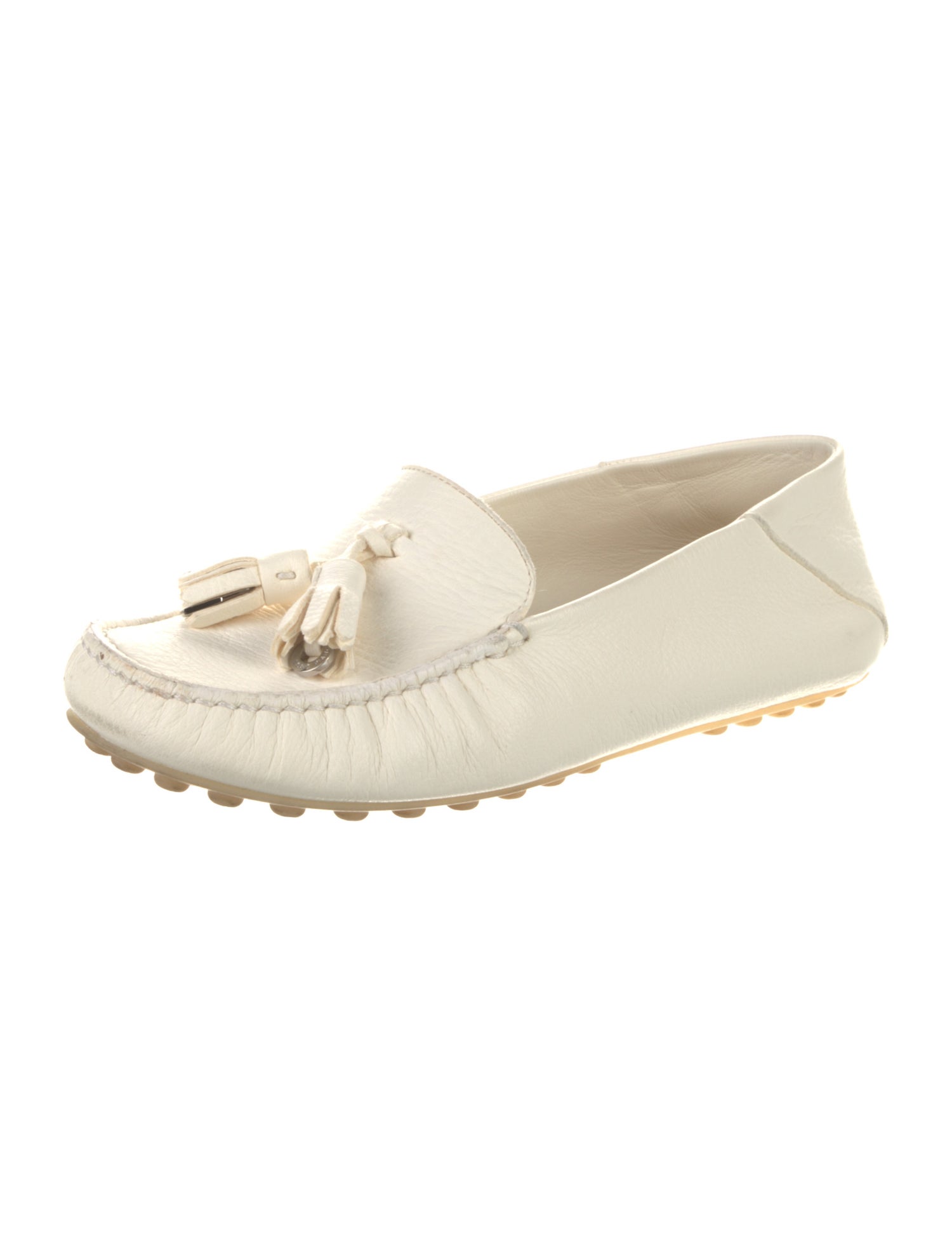 Loro Piana Leather Tassel Accents Moccasins