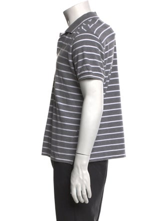 Loro Piana Striped Collar Polo Shirt
