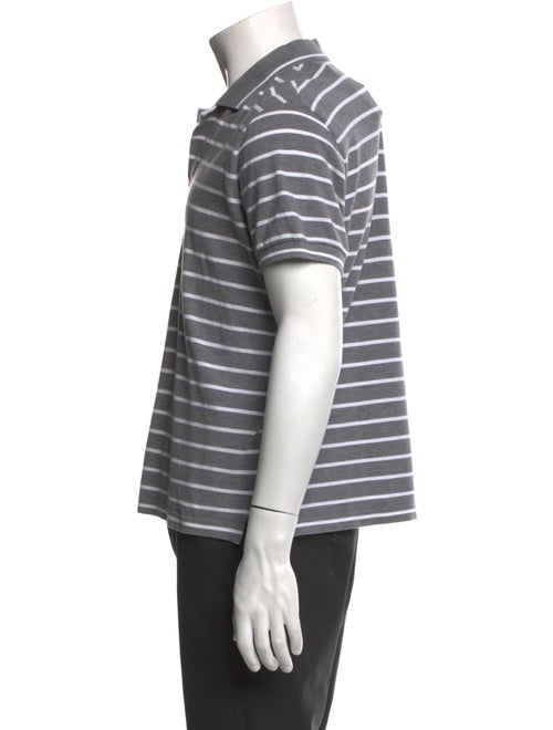 Loro Piana Striped Collar Polo Shirt