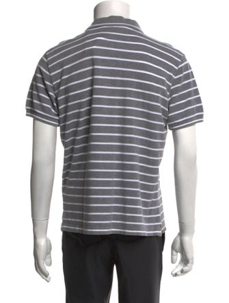 Loro Piana Striped Collar Polo Shirt