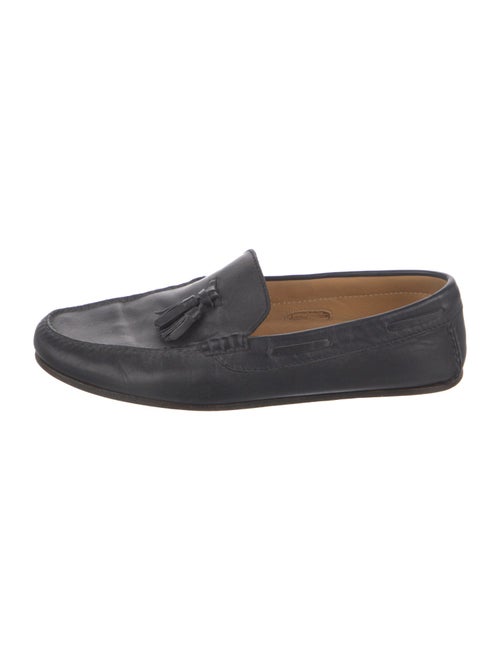 Loro Piana Leather Tassel Accents Loafers