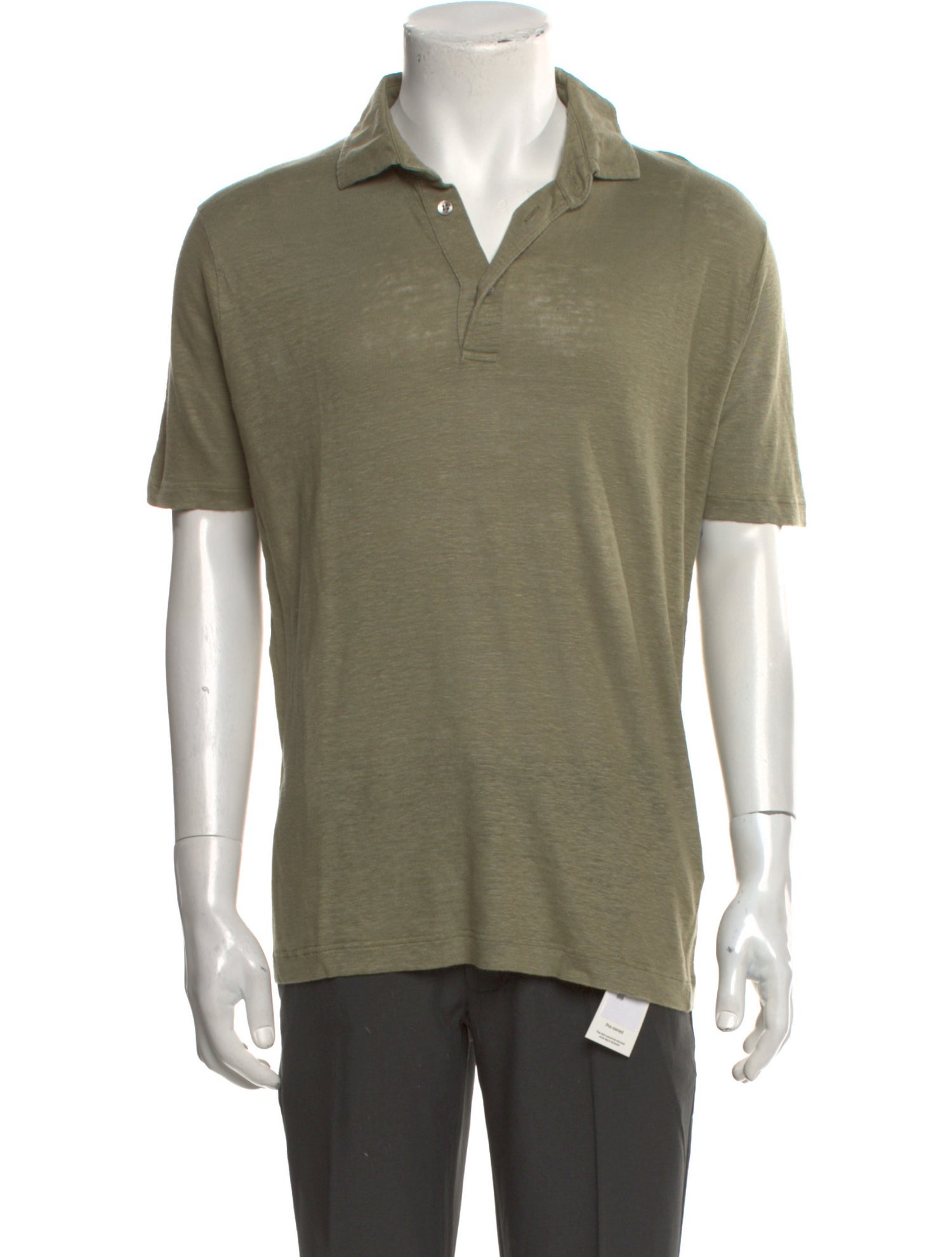 Loro Piana Linen Collar Polo Shirt