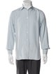 Loro Piana Silk Long Sleeve Button-Up Top