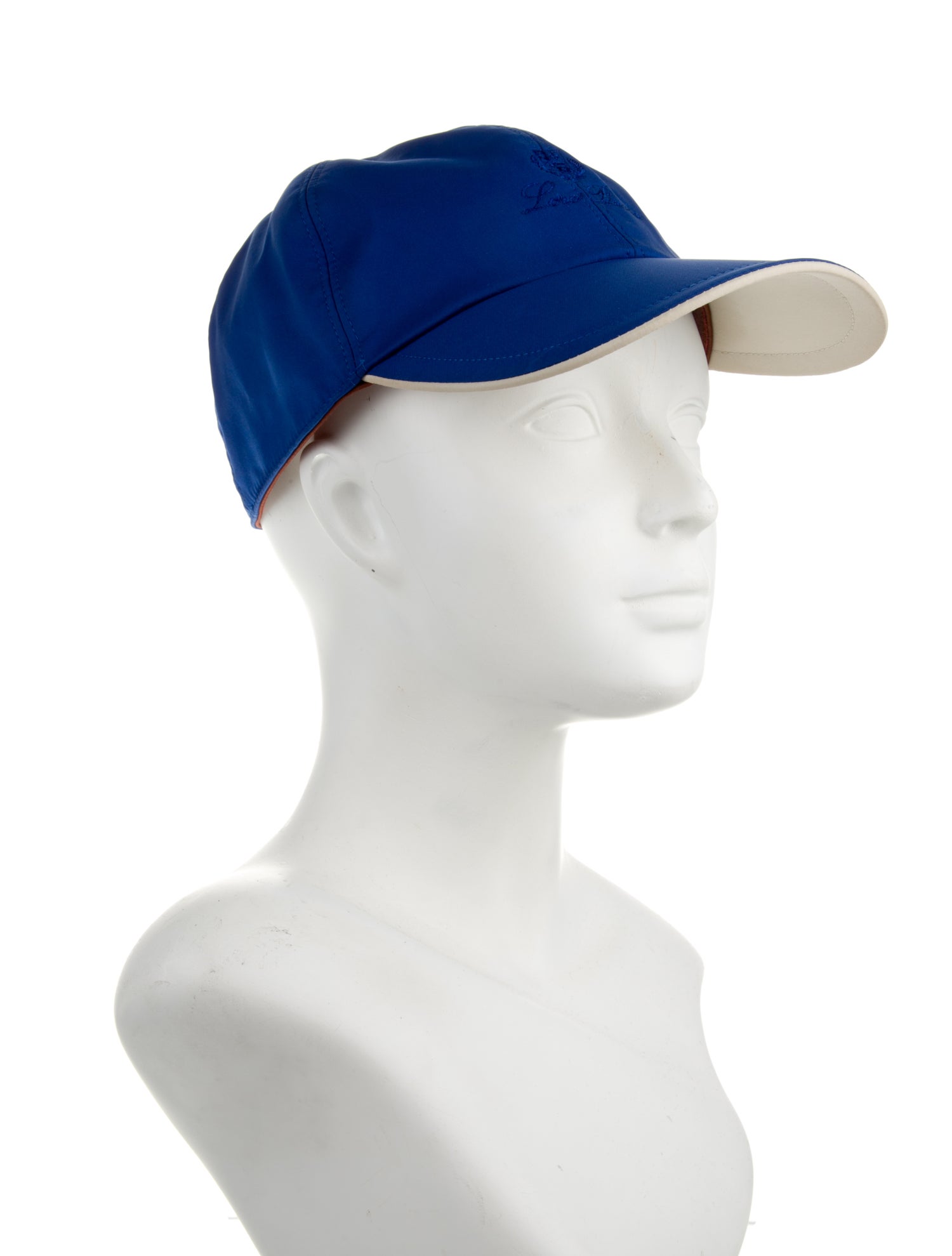 Loro Piana Blue Polyester Loro Piana Baseball Cap. Designer size Large w/Tags