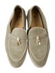 Loro Piana Summer Charms Walk Suede Loafers