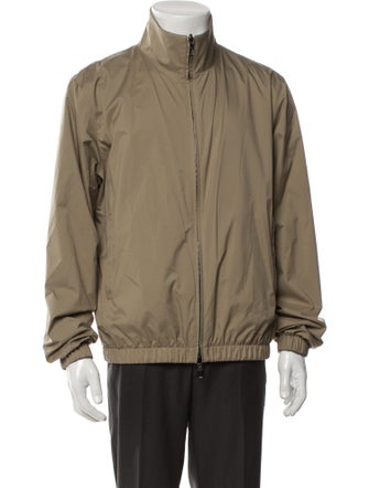 Loro Piana Windmate Green Storm System Reversible Windbreaker