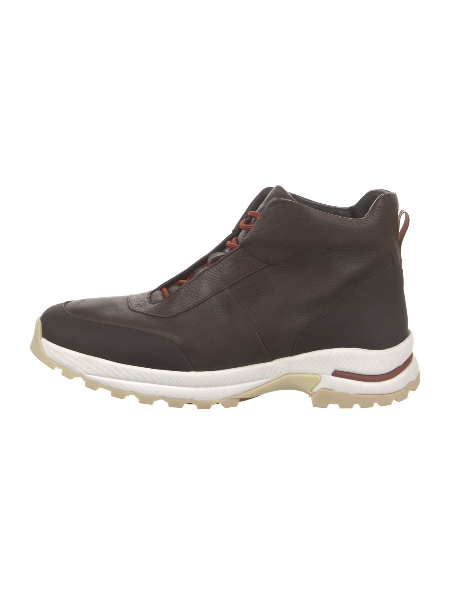 Loro Piana Trail Walk Leather Lace-Up Boots