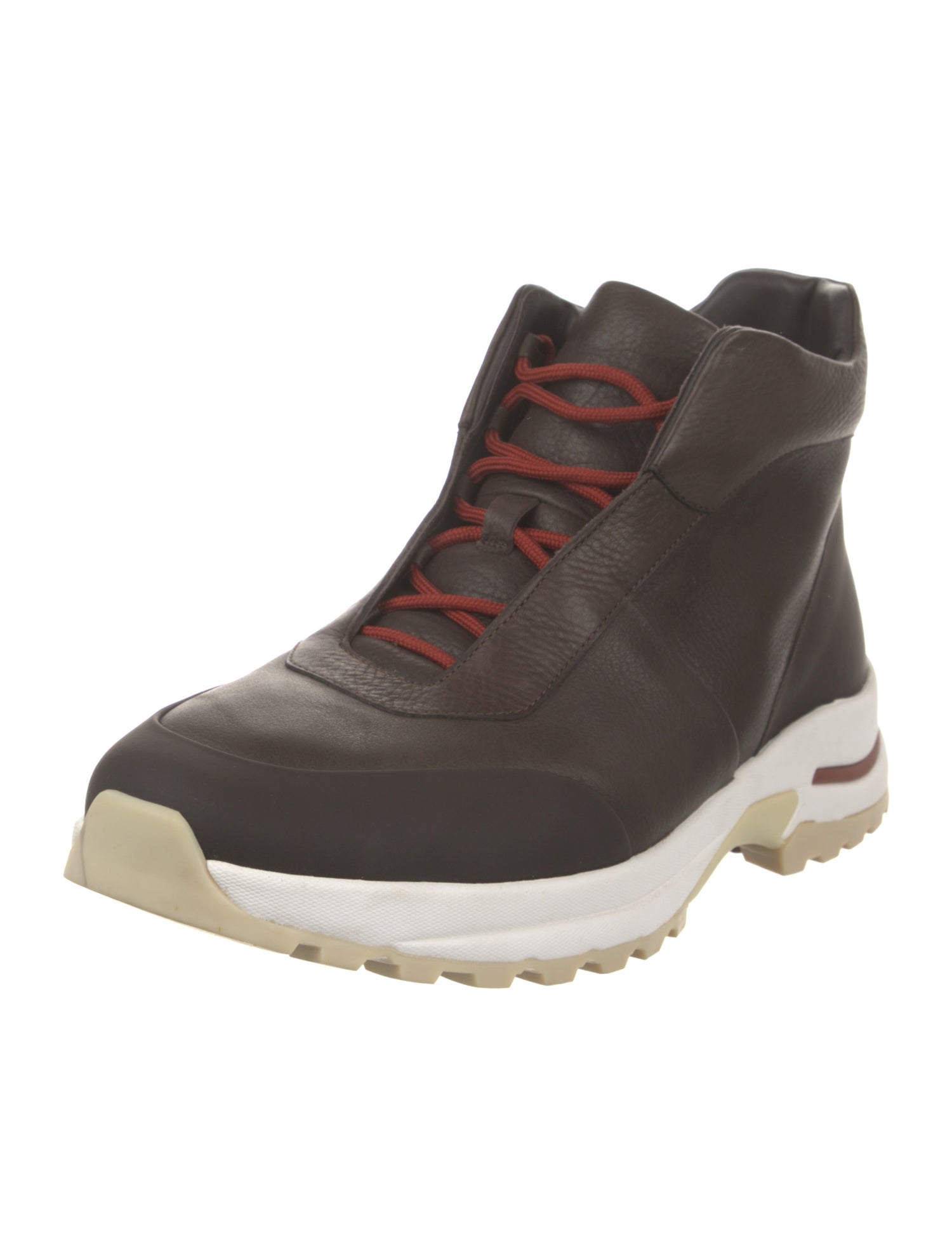 Loro Piana Trail Walk Leather Lace-Up Boots