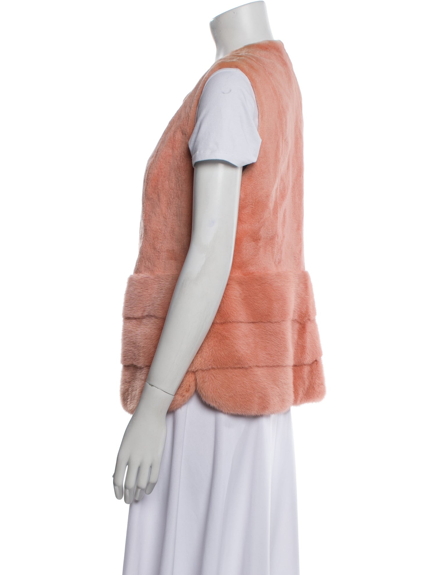 Loro Piana Mink Colorblock Pattern Fur Jacket w/ Tags