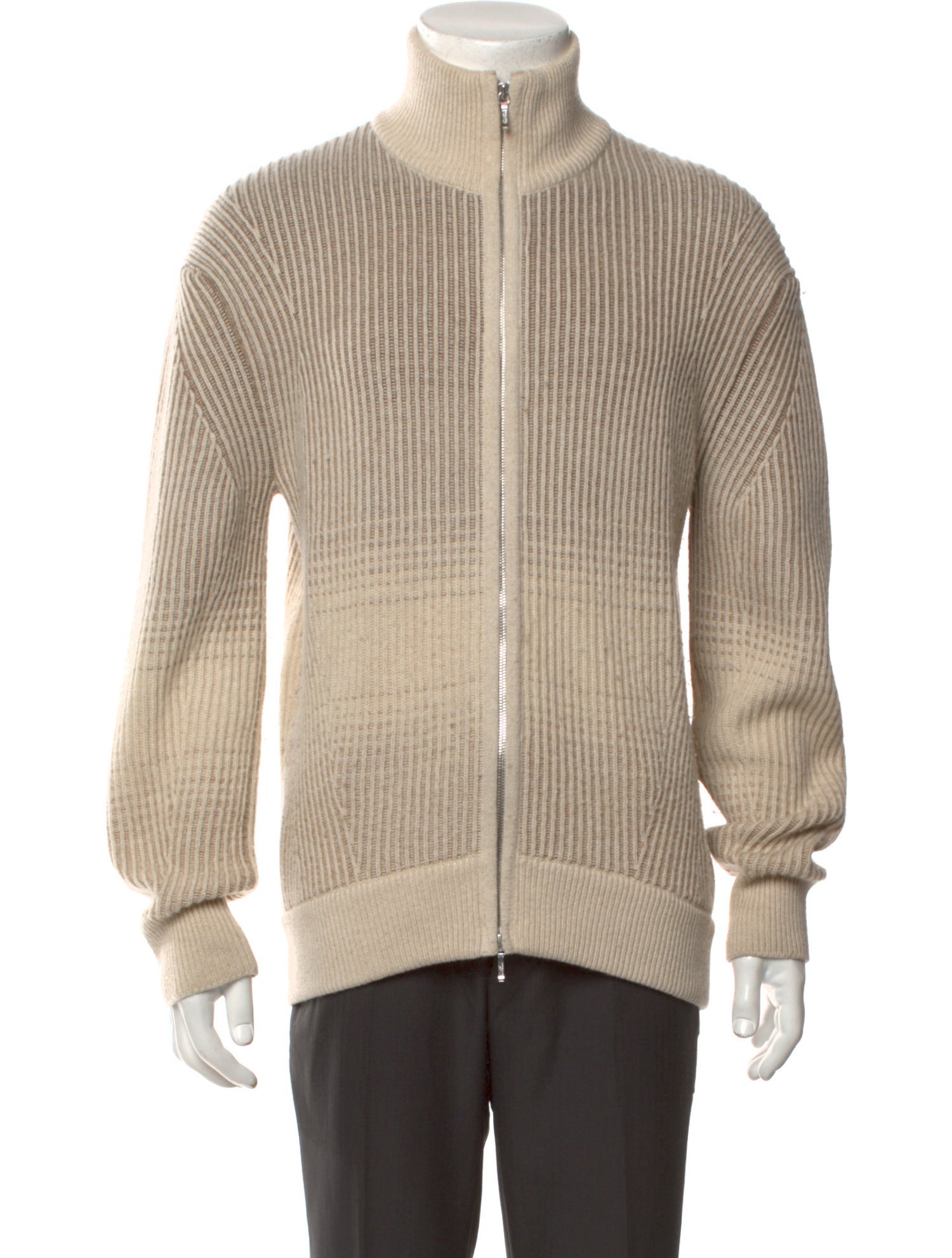 Loro Piana Cashmere Mock Neck Cardigan
