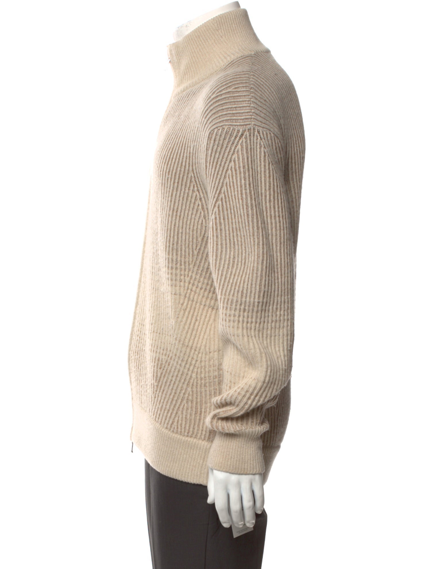 Loro Piana Cashmere Mock Neck Cardigan