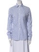 Loro Piana Linen Striped Button-Up Top