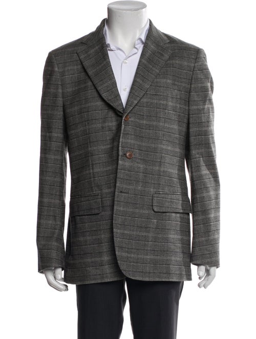 Loro Piana Plaid Print Blazer
