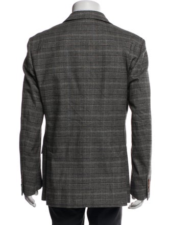 Loro Piana Plaid Print Blazer