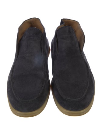 Loro Piana Open Walk Suede Loafers