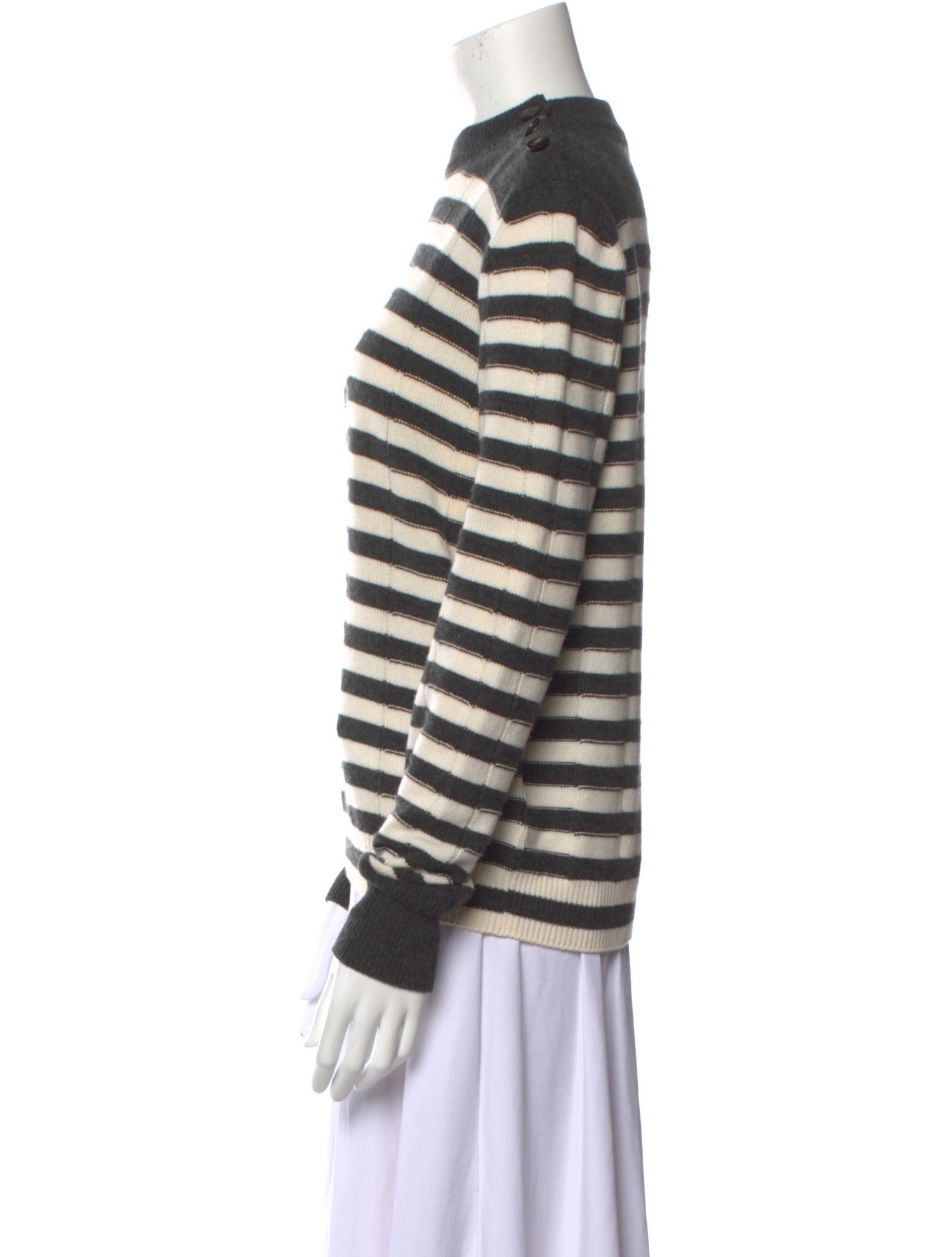 Loro Piana Baby Cashmere Striped Sweater