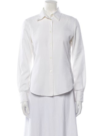 Loro Piana Long Sleeve Button-Up Top