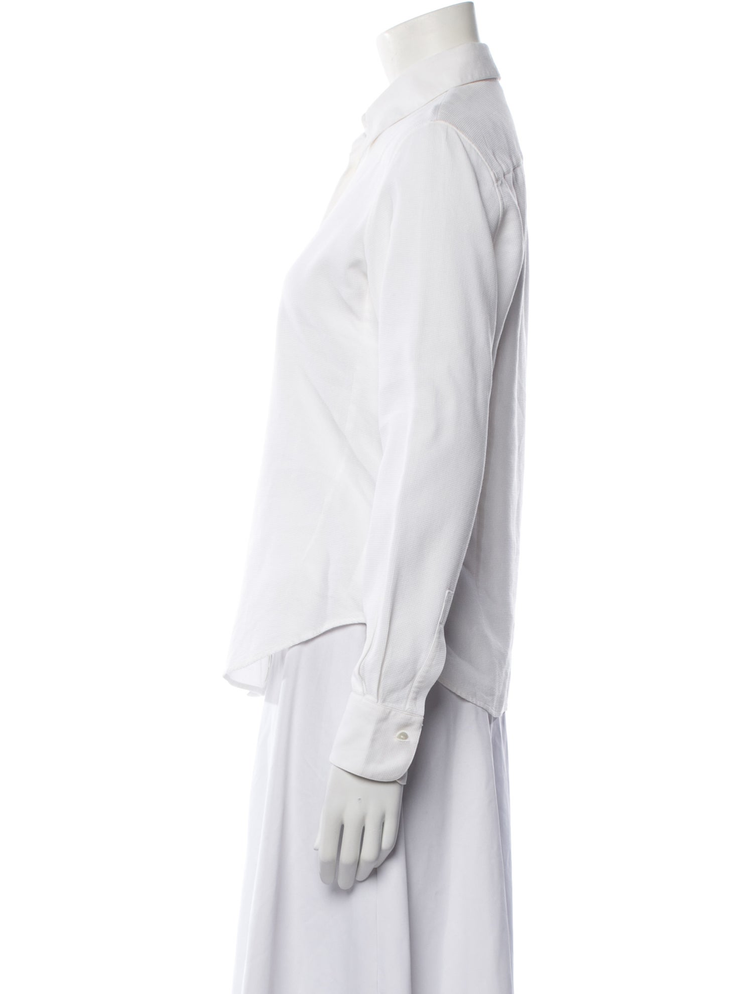 Loro Piana Long Sleeve Button-Up Top