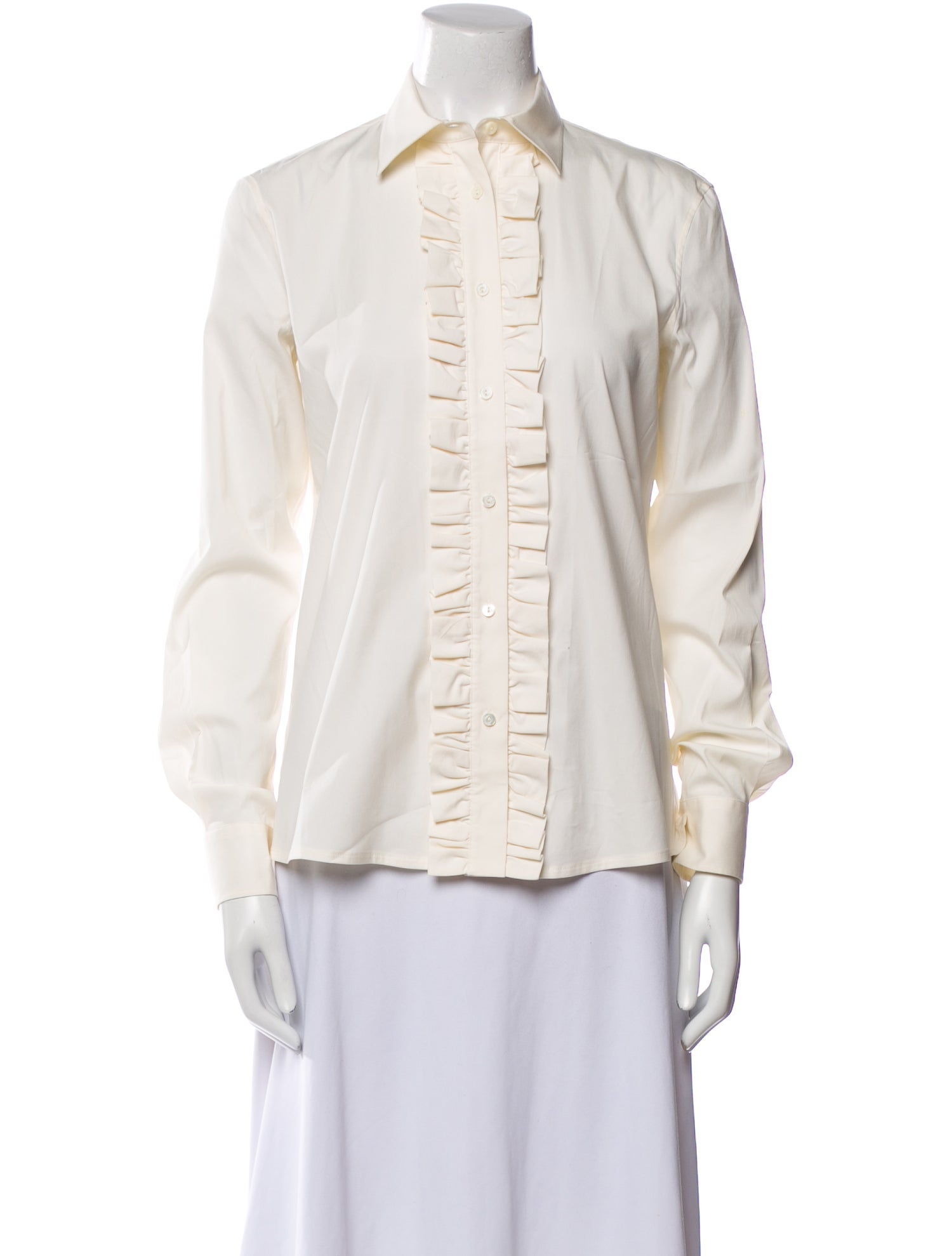 Loro Piana Long Sleeve Button-Up Top
