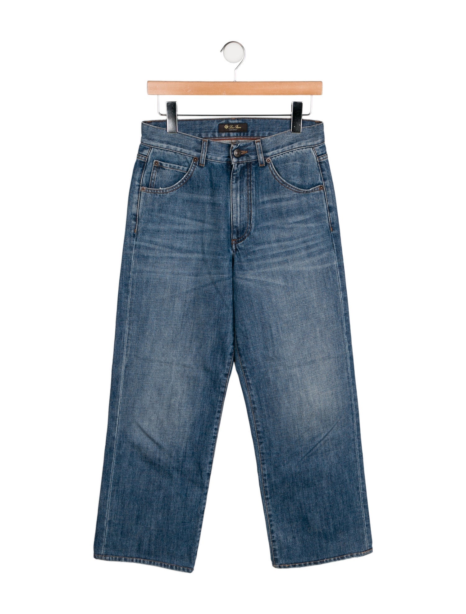Loro Piana High-Rise Wide Leg Jeans