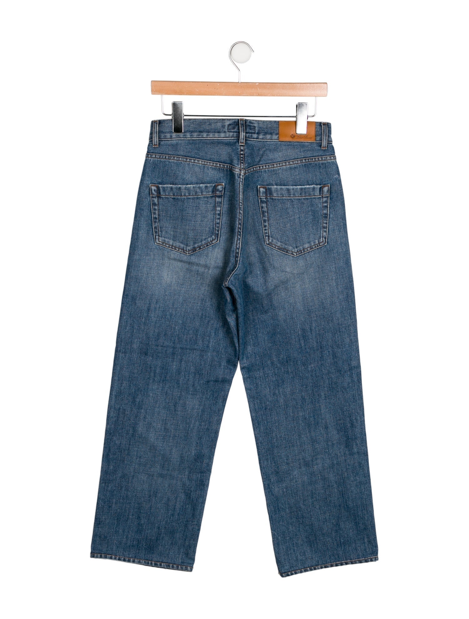 Loro Piana High-Rise Wide Leg Jeans