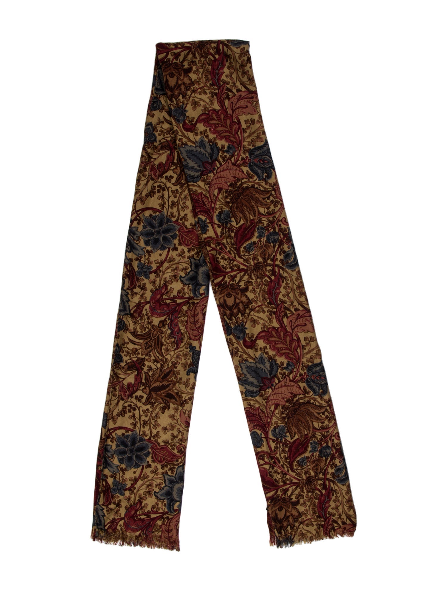 Loro Piana Cashmere Floral Print Scarf