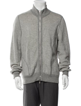 Loro Piana Cashmere Mock Neck Cardigan