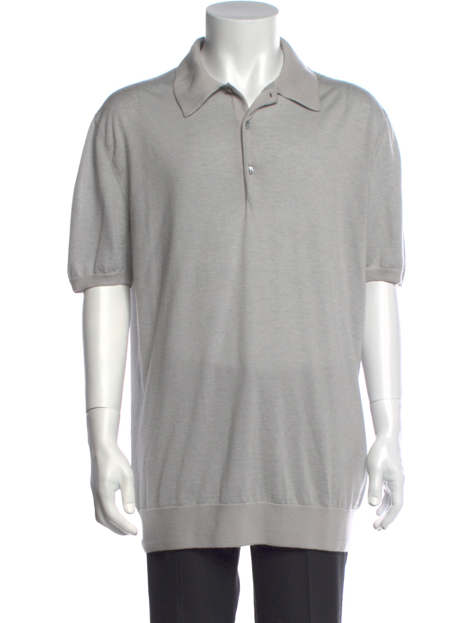 Loro Piana Cashmere Crew Neck Polo Shirt