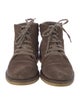 Loro Piana Suede Lace-Up Boots