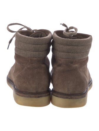 Loro Piana Suede Lace-Up Boots