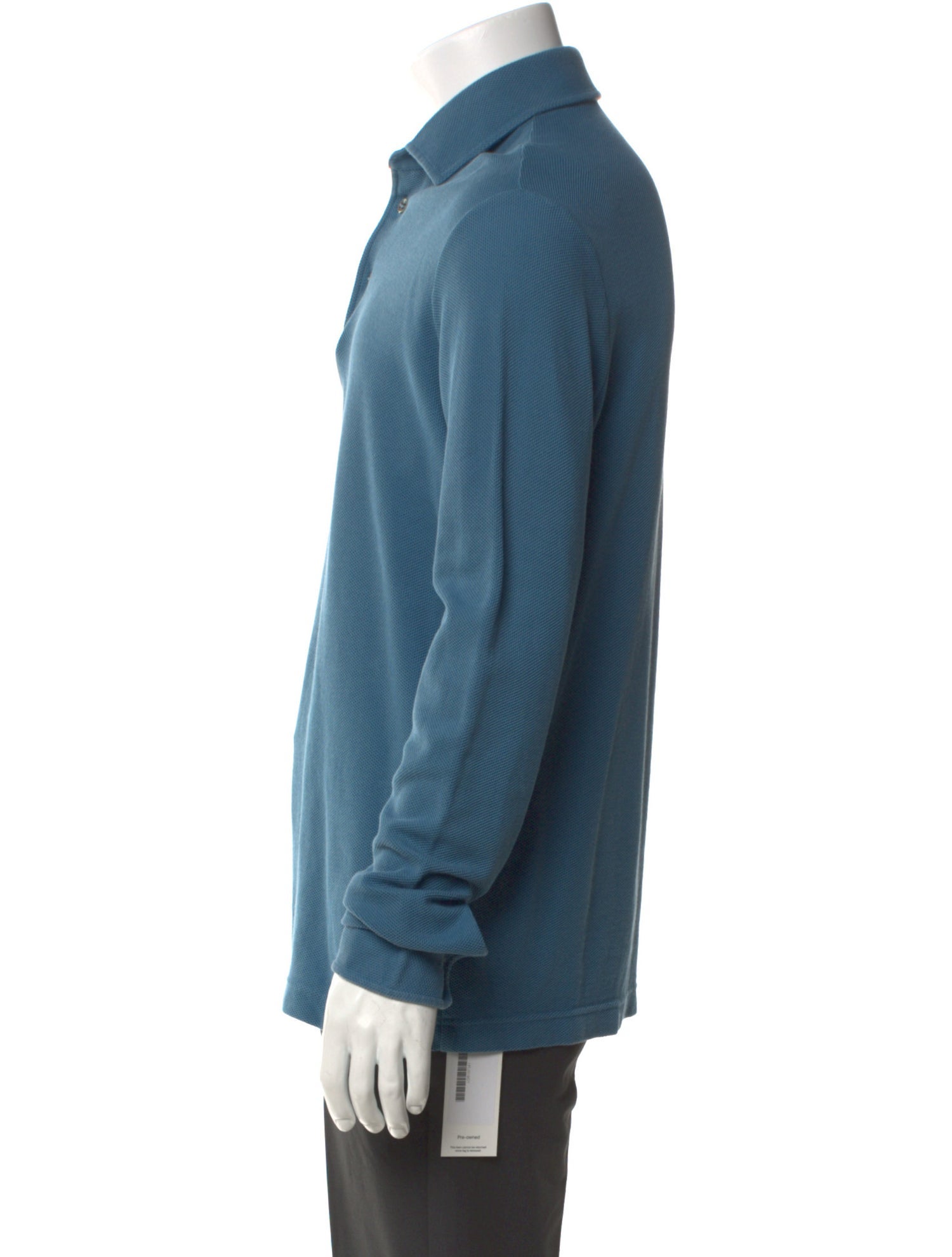 Loro Piana Collar Long Sleeve Polo Shirt