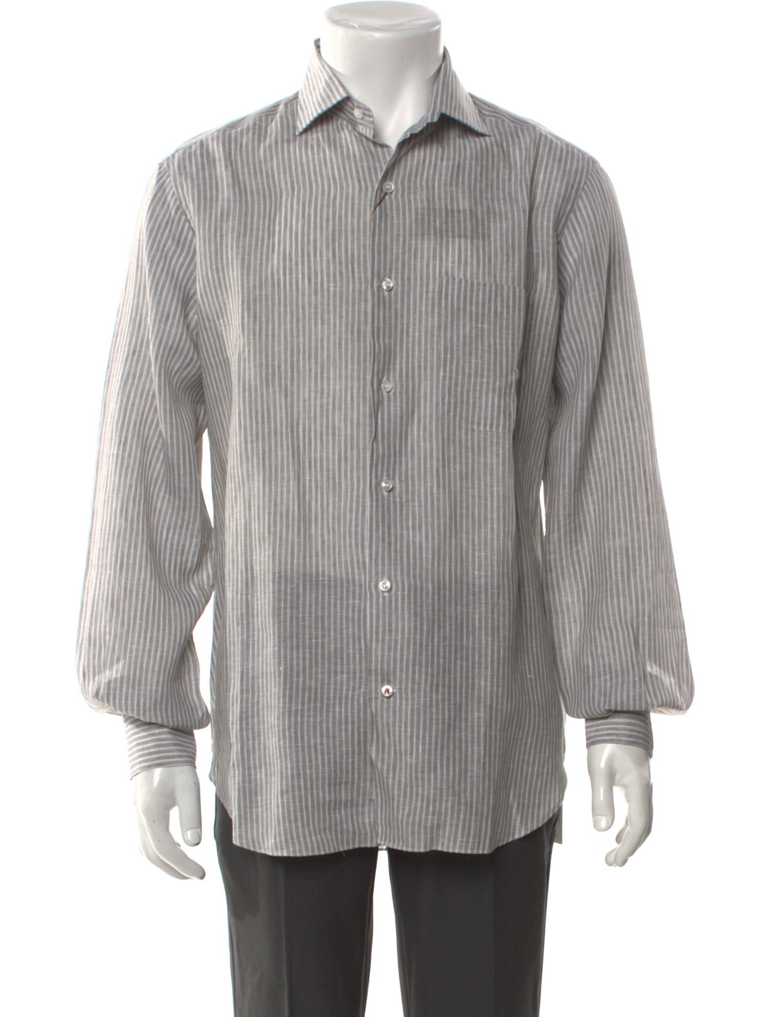 Loro Piana Linen Striped Shirt w/ Tags