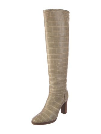 Loro Piana Tower Crocodile Boots