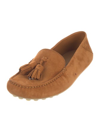 Loro Piana Suede Tassel Accents Loafers