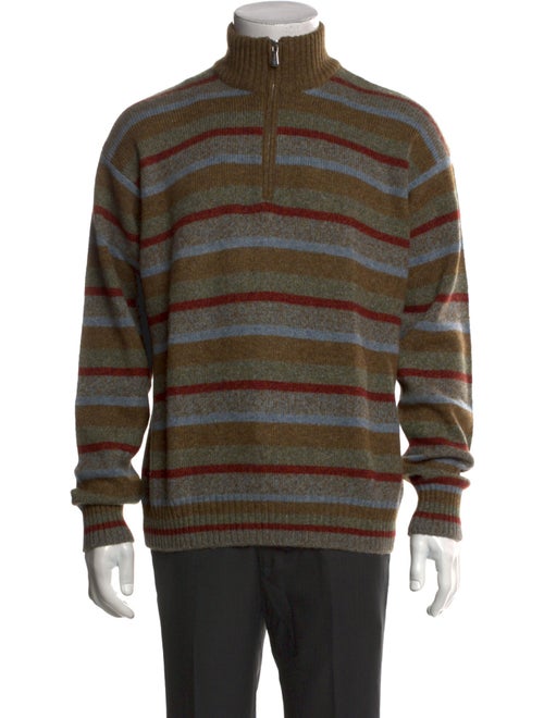Loro Piana Cashmere Striped Polo Sweater