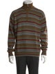 Loro Piana Cashmere Striped Polo Sweater