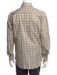 Loro Piana Plaid Print Long Sleeve Shirt