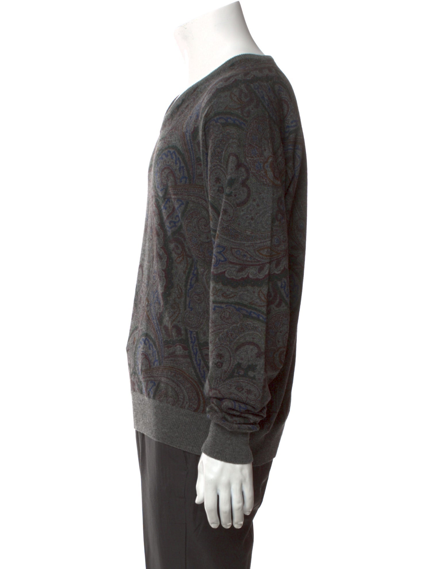 Loro Piana Cashmere Paisley Print Pullover