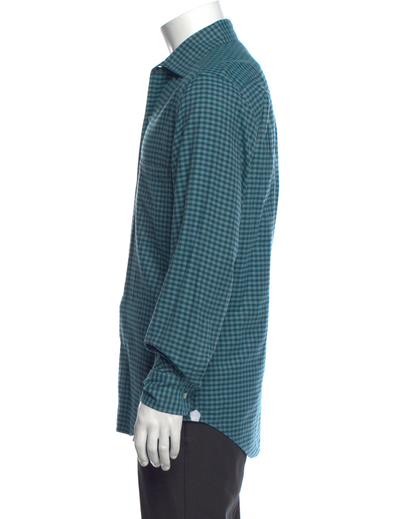 Loro Piana Plaid Print Long Sleeve Shirt